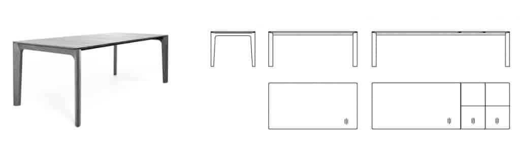Sketch of the R20 Passion Rodam table