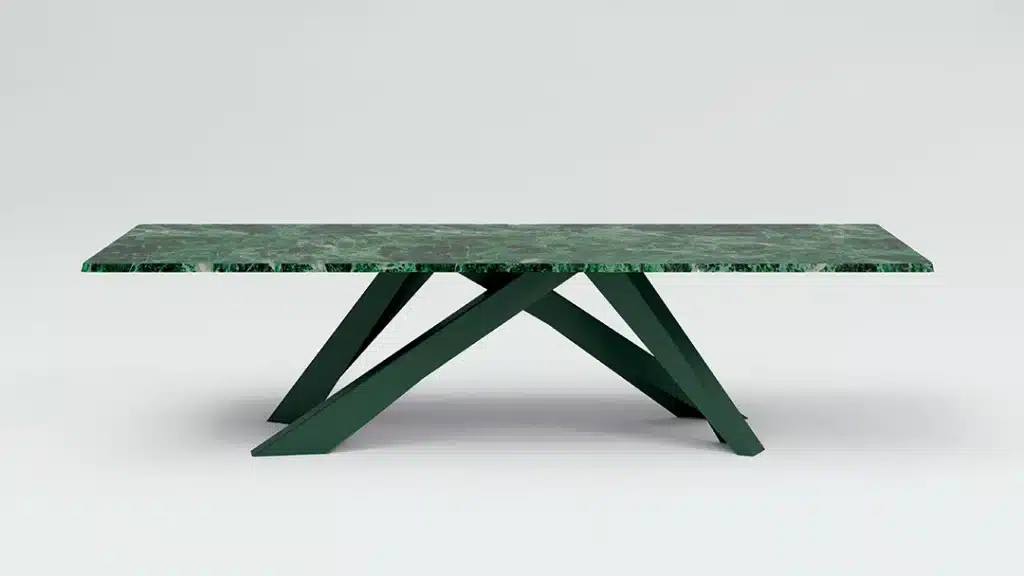 Mesa verde de lujo y diseño (Bonaldo)