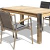 Mesa comedor y sillas jardin diseño teca