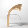 Silla metal y madera diseño extraordinario