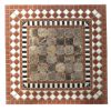 Mesa de mosaico cuadrada terracota y piedra