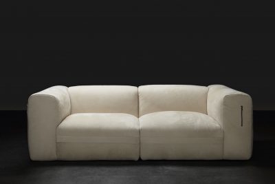 Sofá de alta costura y de terciopelo