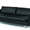 Sofa diseño moderno cuero negro