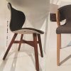 Luxury dining chair in walnut
