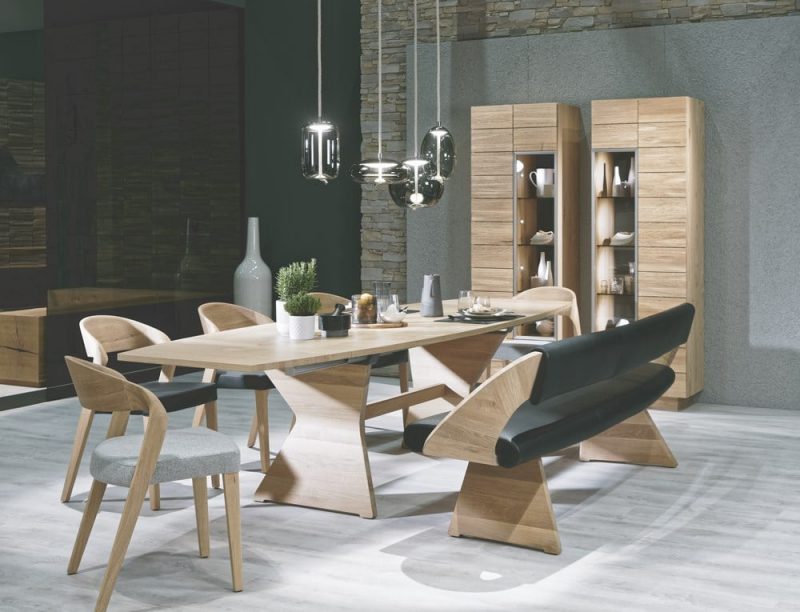 Contemporary design dining chair in oak 2