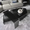 Mesa de centro Chimera en vidrio martillado de lujo diseño italiano 7