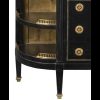 Esquina consola estilo clásico Louis XVI | Luis XVI madera nogal negra (ébano)