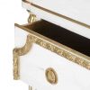 Cajón cómoda estilo clásico Luis XVI | Louis XVI blanca y dorada reproducción gama alta