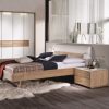 Muebles dormitorio gama alta cama mesilla  roble