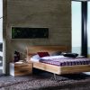 Muebles dormitorio mesilla y cama nogal diseño y lujo