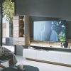 Designer tv and entertainment unit in solid walnut wood 4