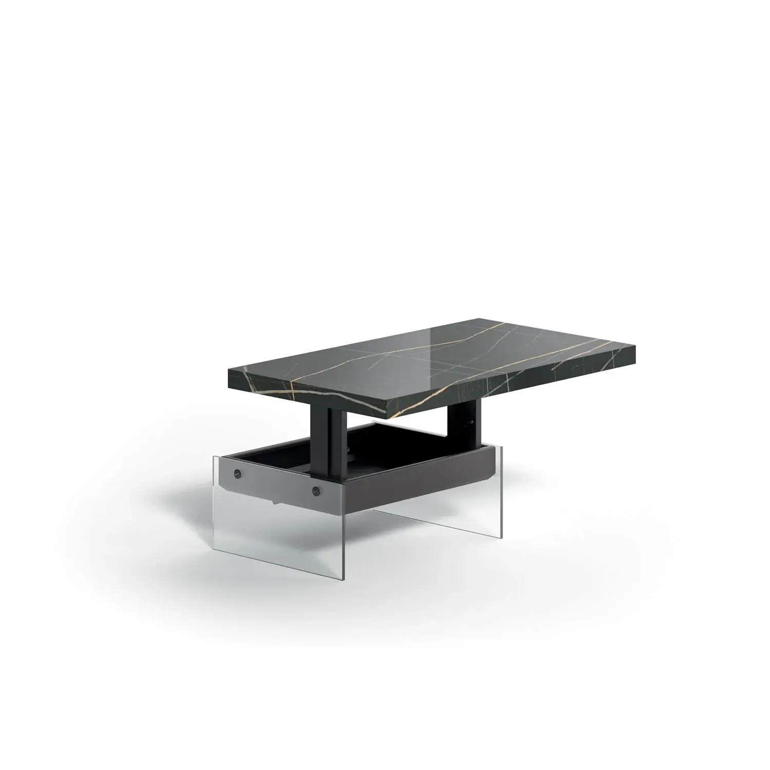 Mesa Belmont elevada sobre fondo neutro