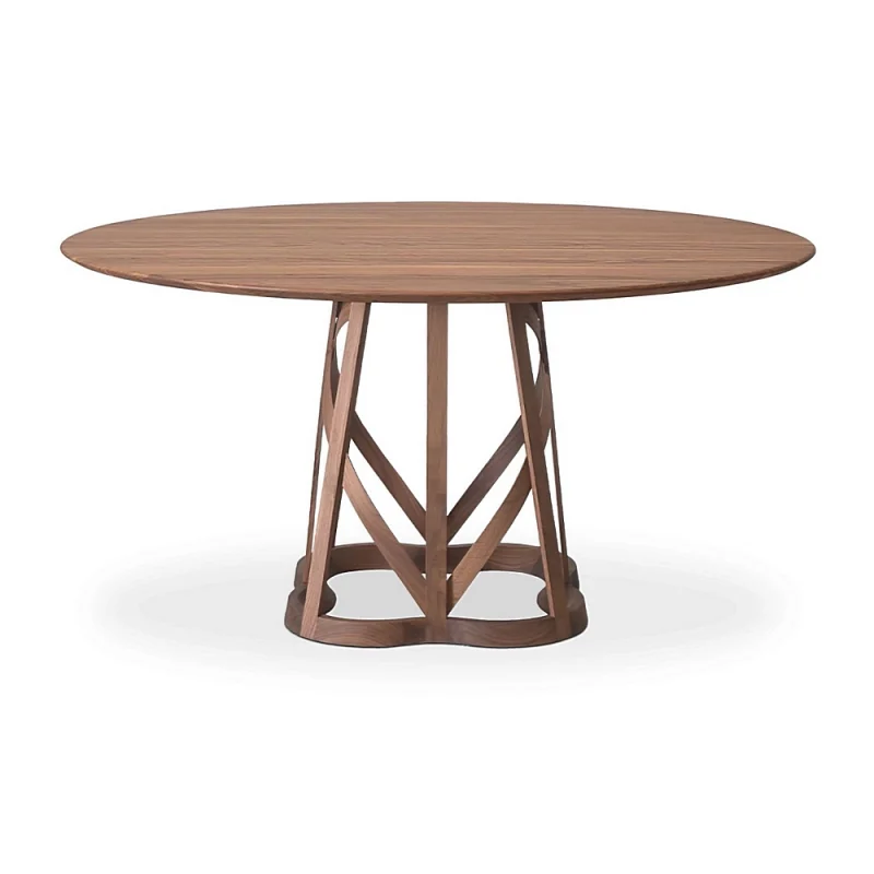 RODAM R23 (7) Mesa redonda de madera maciza de diseño alemán