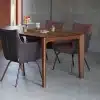 Mesa de comedor de madera maciza de nogal extensible 5 metros 500 cm
