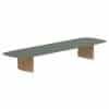 Mesa de comedor exterior en teca y cristal 300 400 500 cm REGALIZ Royal Botania (1)