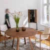Mesa redonda de madera maciza diseño alemán de lujo (2)