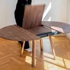 Mesa redonda de madera maciza diseño alemán de lujo (5)