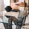 Luxury glass table Hystrix Italian design 10