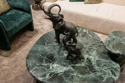 Mesa verde de lujo y diseño (zanaboni)