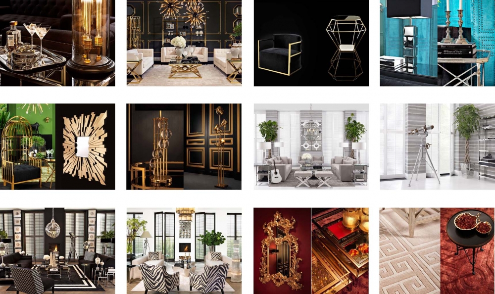 Colección de muebles clásicos modernizados